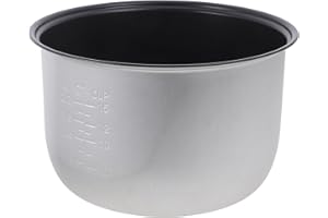 Amosfun Rice Cooker Inner Pot 5L Non-Stick Replacement Pot with Measurement Scale for Cooking Rice Soup and Cake Household El