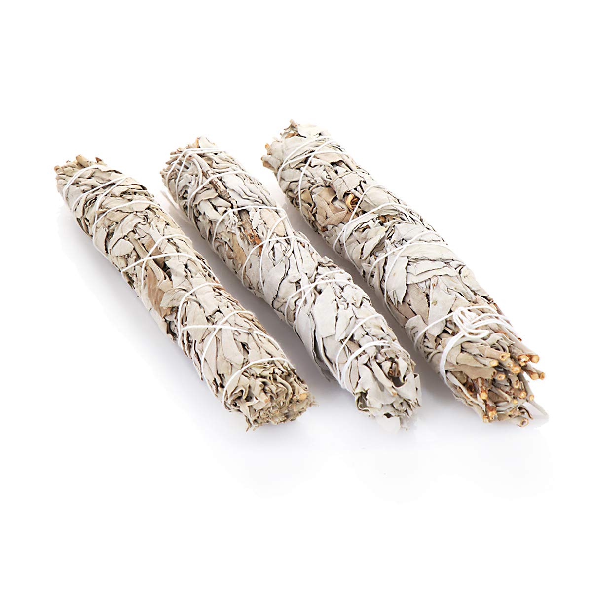 NKlaus 3x XL White Sage Smudge Sticks 65g Natural Salvia apaina Smoking Bundle 6725