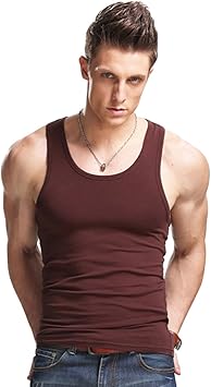 Amazon Arinco カジュアル タンクトップ ノースリーブ インナー メンズ シンプル 選べる 9色 サイズ M L Xl Xxl ブラウン Xxl タンクトップ 通販