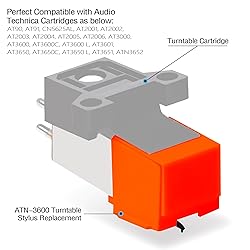 Diamond Turntable Stylus Replacement for ATN3600