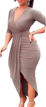 ruched bodycon dress amazon