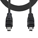 GINTOOYUN 6FT FireWire IEEE 1394 Cable,4 Pin to 4