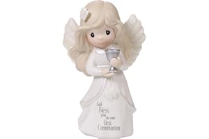 Precious Moments Communion Angel Figurine, First Communion Gift for Girls, Religious Keepsake for Catholic and Christian Faith