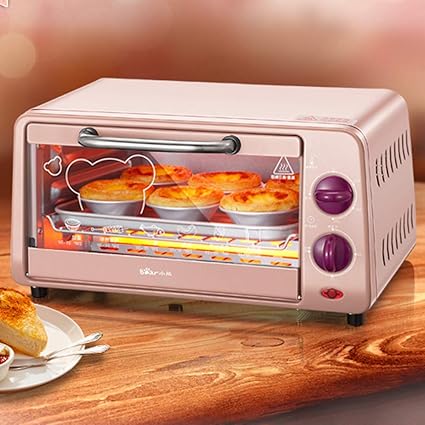 WXF 10L Pequeño Horno Eléctrico, Control De Temperatura 800W Rosa ...