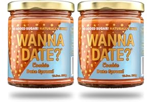 Wanna Date? Cookie Date Spread, Vegan, Paleo Friendly, Gluten-Free, Dairy-Free, Non-GMO, No Added Sugar, Low Calorie, Kosher 