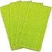 DII Cotton Zig Zag Weave Dish Towels, 16 x 28 Set of 4, Heavy Duty Kitchen Bar Mop for Drying & Cleaning-Neon Lime Green