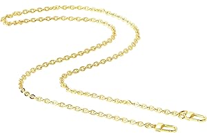 jiesinlov Purse Chain Strap CrossBody Handbag Gold Chains Shoulder Bag Strap Replacement,with Metal Buckles (B 43.3in)