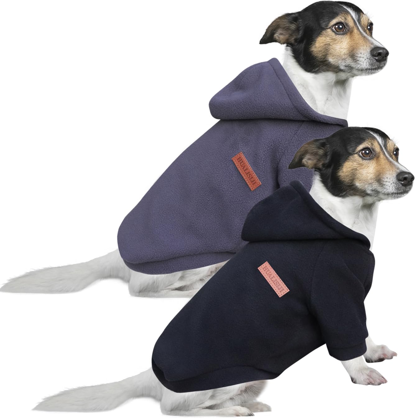 HuaLiSiJi Dog Hoodie Dog Sweatshirt Elasticity Fabric is Quite Comfortable, Soft and Warm for the Animal and Easy to Wear (Black+Gray, 3XL)