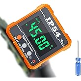 IP54 Digital Angle Gauge ADAS Calibration Tool, 4 x 90 Measuring Range | Backlit Screen, Auto-Rotate Display And Zero Function. Helps Check Angle, Level And Balance During Calibration Setup