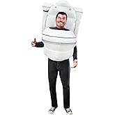 NECA Skibidi Toilet Blow Up Inflatable Costume for Adults, for Fun and Unique Themed Party and Halloween, One Size