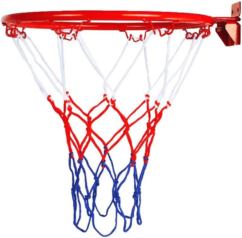 Onlyonehere Basketball Rim, Wall-Mounted Over-The-Door Basketball Rim With Net Screw For Outdoor Indoor Adults Kids Play, 32 Cm/12.6 Inches