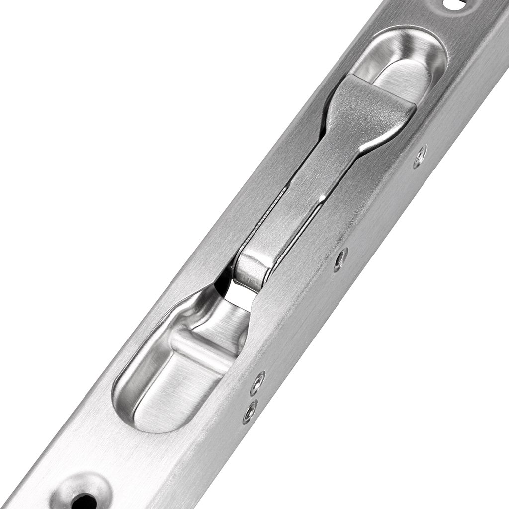 2 Pcs Door Flush Bolt 6" Concealed Security Door Lock, French Wood