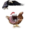 pranovo Chicken Saddle Prevent Eagle Raptor Proof Chicken Vests Chicken Shield Saddle for Raptor Hen Protector with Long Bird Spikes and Reflective Tape Keep Poultry Protected