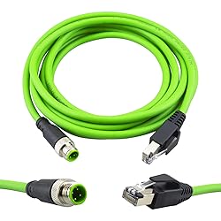 Lonlonty M12 to RJ45 Industrial Ethernet