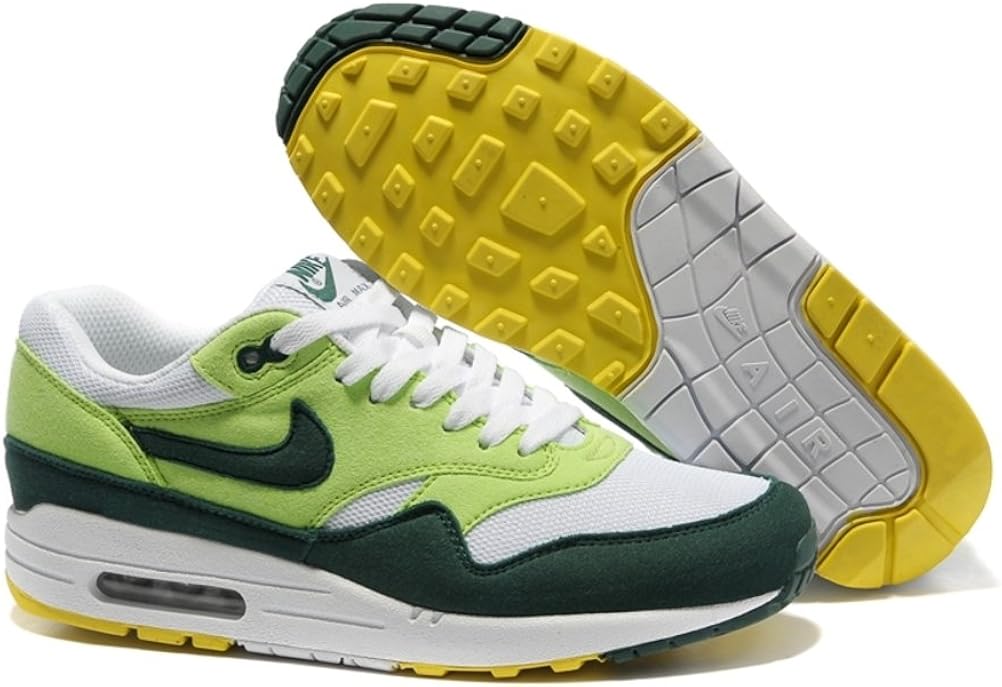 Amazon.com | Nike Air Max 1 Mens Green/Deepgreen/White | Road Running