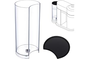Mysora Water Tank Reservoir Replacement & Black Lid Cover Compatible with Nespresso Vertuo Next, Compatible with Krups XN910B