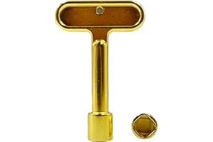 IGIUA P1300-PART-13-KEY Hydrant Key,Water Spigot Key for Wall Hydrant and Faucets Valves(Gold)