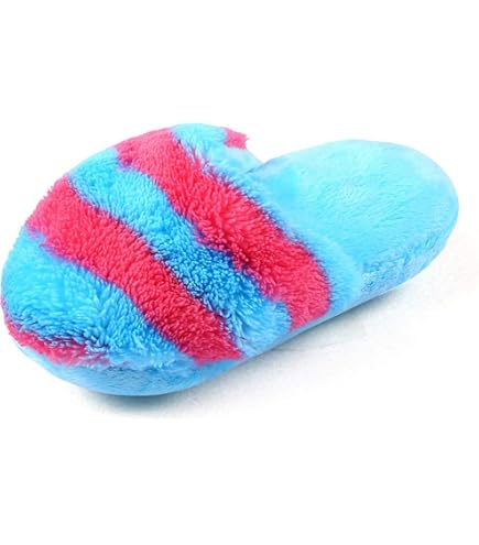 Andiker 5-Pack Dog Squeaky Toy Slippers - Plush Chew Toys For Small & Medium Dogs, Interactive Play
