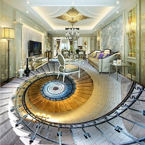 Amazon Com Wapel Custom Rotate Stairs Lobby 3d Floor Decoration