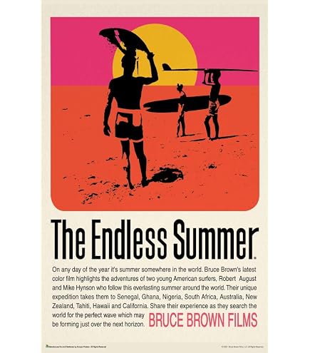 Amazon.com: The Endless Summer Movie Poster - Officially Licensed
