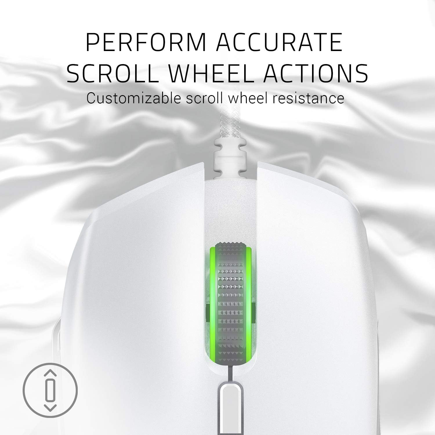 Razer Basilisk Gaming Mouse + Mouse Bungee Bundle: Mercury White: Computers & Accessories