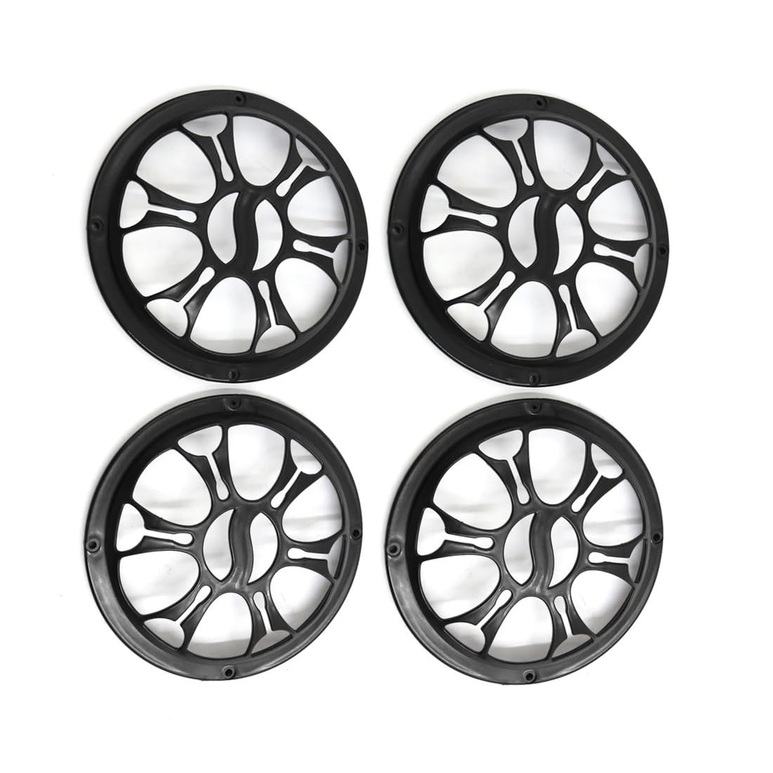 MACHSWON 6 Inch 4pcs Car Audio Protective Grill Woofer Subwoofer Mesh Cover Plastic for Truck Black