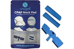 Snugell CPAP Headgear Strap Covers & Neck Pad Cushion (Blue) – Ultra-Soft Fleece CPAP Mask Cushion for Comfort & Skin Protector - Ergonomic Design for All Major Brands –Provides Ultimate Comfort