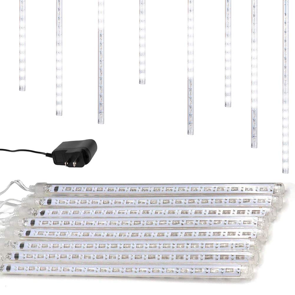 Aukora Rain Drop Lights, LED Falling Rain Lights 30cm 8