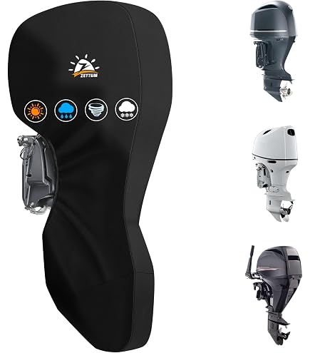 Cache Moteur Hors-bord Bateau En ABS Noir - Protection Robuste Pour Yamaha 4 Temps