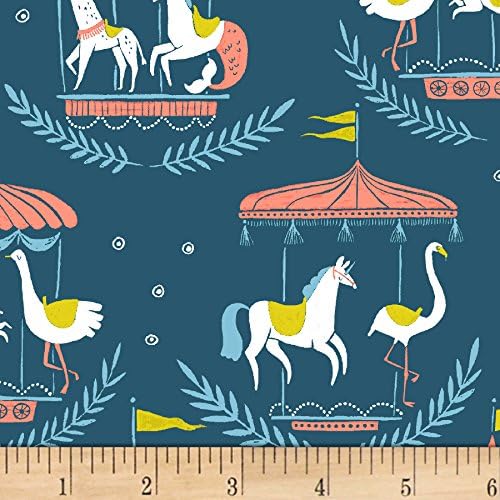 Dear Stella Seaside Carnival Merry Go Round Moonlight Fabric By The Yard