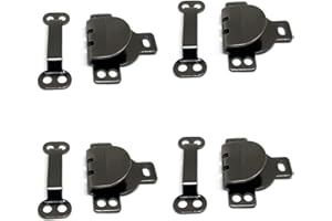 LAKESSTORY Steel Hook and Eye Metal Hooks and Eyes Closure for Trousers and Skirt Hook and Eye Closures Sew on Hook and Eye Metal Pants Hook and Eye Black Nickel Set of 4