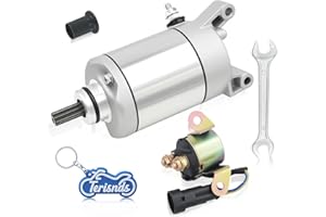 4014909 Starter Motor for Polaris Ranger 570 500 Polaris Sportsman 450 570 RZR 570 ACE 500 570, 4013015 4014290 with Solenoid