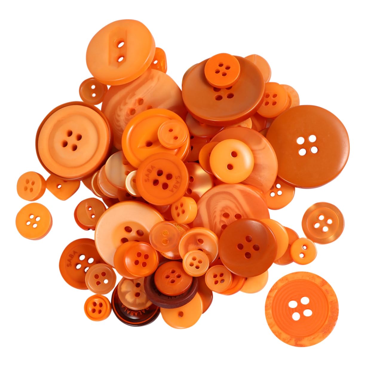 COHEALI Fall Decor 10 Bags/1000pcs Resin Buttons Embellishment Cloth Button Fastener Resin Buttons for Crafts Black Decor Arts and Crafts for Button Colored