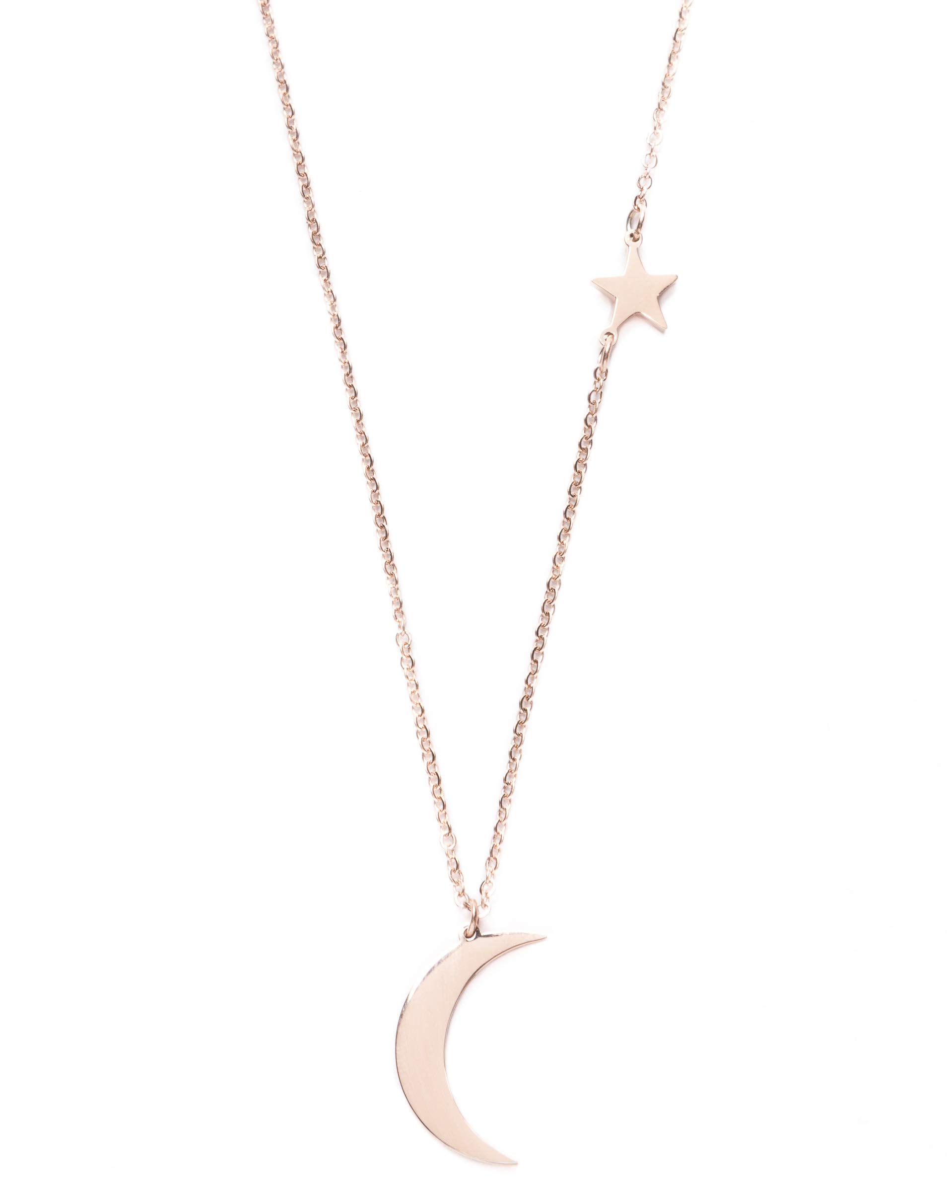 half moon star necklace