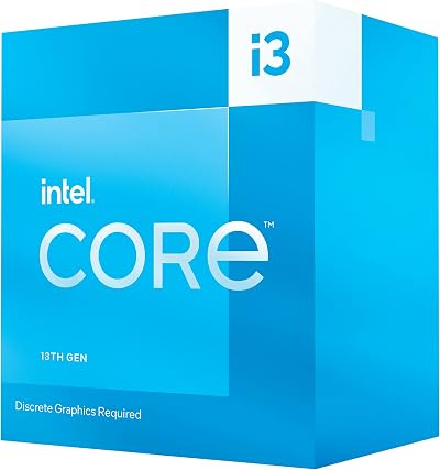 Intel i3-13100F Desktop Processor 4 Cores 4.5 GHz Cache 12MB LGA1700 CPU
