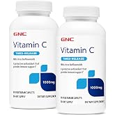 GNC Vitamin C Time-Released 1000mg, Twin Pack, 90 Count Each | Protective Antioxidant That Fights Free Radicals, Delivers Immune Support with a Timed Release Formula for Gradual Release