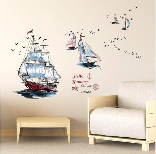 Zlxzlx Decoración Del Hogar Creativo Vela Etiqueta De La Pared Verano