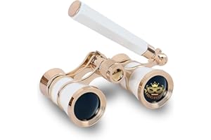 AiScrofa Opera Glasses Binoculars 3X25,Mini Binocular Compact Lightweight,with Chain for Adults Kids Women in Musical Concert