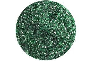 BULLSEYE GLASS CO. 5 Oz Kelly Green Transparent Medium Frit - 90 Coe