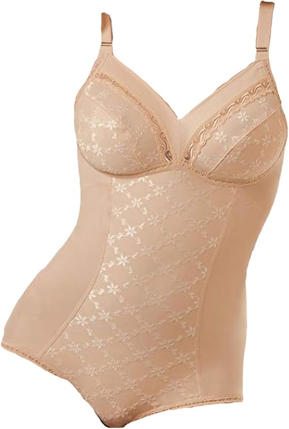 Body Snellente Donna In Pizzo Senza Ferretto - Coppa D, Contenitivo, Scollatura Schiena, Made In Italy - Foto 2