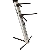 Ultimate Support AX-48 Pro S Apex Column Keyboard Stand &ndash; Silver