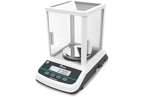 JOANLAB Analytical Balance 200g x 1mg Scale High Precision 0.001g Accuracy Digital Lab Scale for Laboratory Pharmacy Jewelry w/Front & Rear Display