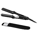 Mini Portable Flat Iron Tourmaline Ceramic Dual Voltage Travel Iron For Worldwide Use LED Indicator LOVANI Hair Straightener (Ceramic Mini)