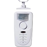 SABRE Wireless Motion Sensor Home Security Burglar Alarm with LOUD 120 dB Siren and 120 Degree Wide Angle Detection, DIY EASY Installation