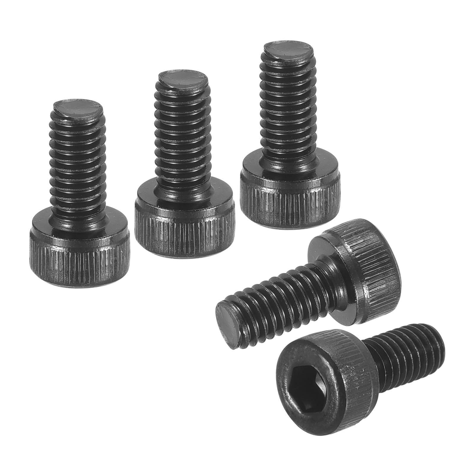 DTGN M4-0.7x8 Socket Head Cap Screws Bolts - 100Pack - Good for Road Bicycle, Mountain Bike, Auto, Motorcycle - Carbon Steel Hex Head Metric Screws, Black