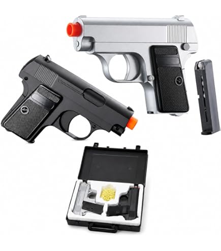 Amazon.com : Lightweight Pocket Dual Airsoft Spring Pistols Gold