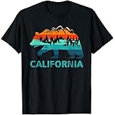 California Bear Vintage Retro Nature Hiking Souvenir T-Shirt