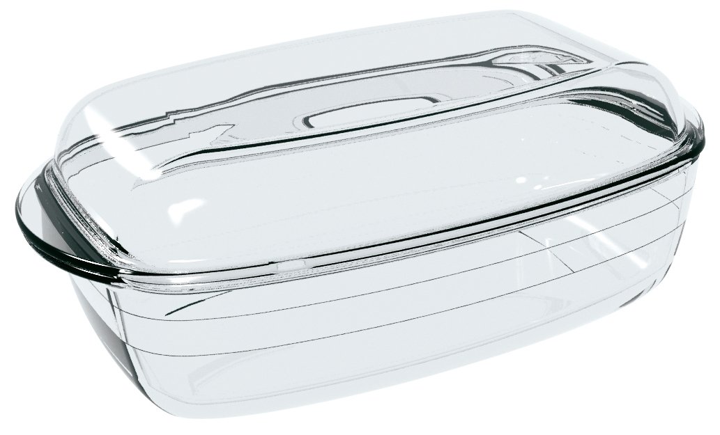ARCUISINE 4937388 Saucepan Rectangular 3.0l Ocuisine, Colour: Transparent, 33 x 10 x 20 cm