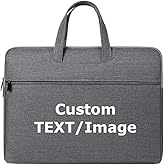 Custom Laptop Bags for 15.6 inch Laptop Case Personalized Name Text Image Men Women