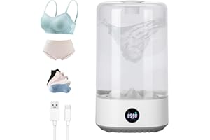 XAMATTS Portable Mini Washing Machine, 6L Washing Machine Cleaning for Underwear, Rechargeable Cordless Compact Washerfor Singles, Apartments RV, USB Charging Compact Underwear Laundry Washer